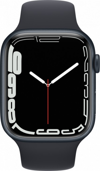 Apple Watch Series 7 45 мм (темная ночь/темная ночь спортивный) (MKN53)