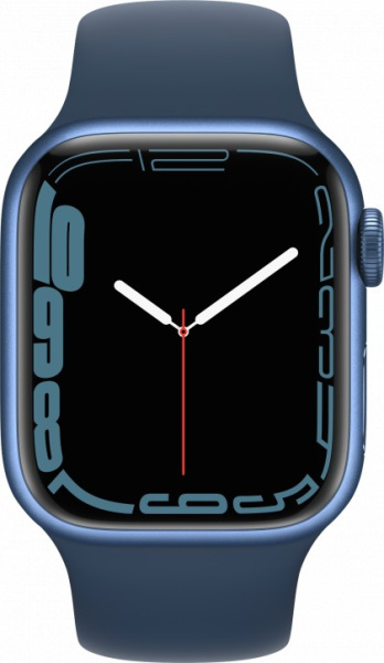 Apple Watch Series 7 41 мм (синий/синий омут спортивный) (MKN13)