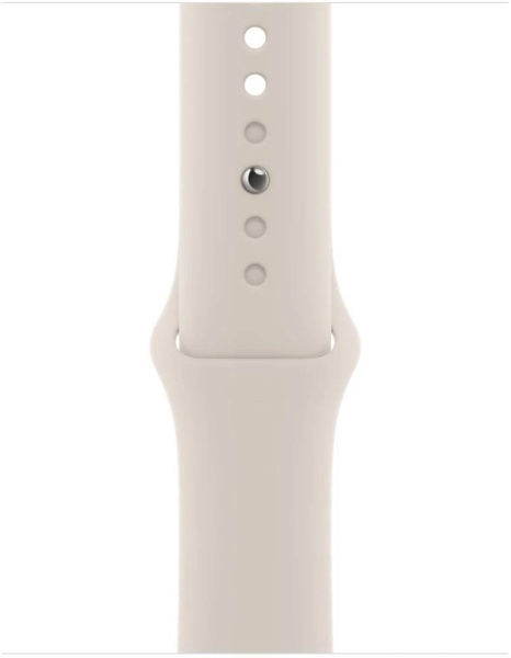 Apple Watch Series 8 45 мм (алюминиевый корпус, звездный свет/звездный свет, спортивный силиконовый ремешок)