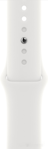 Apple Watch Series 8 41 мм (алюминиевый корпус, полуночный/белый, спортивный силиконовый ремешок)