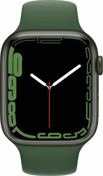 Apple Watch Series 7 41 мм (зеленый/зеленый клевер спортивный) (MKN03)