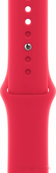 Apple Watch Series 8 41 мм (алюминиевый корпус, полуночный/красный, спортивный силиконовый ремешок)