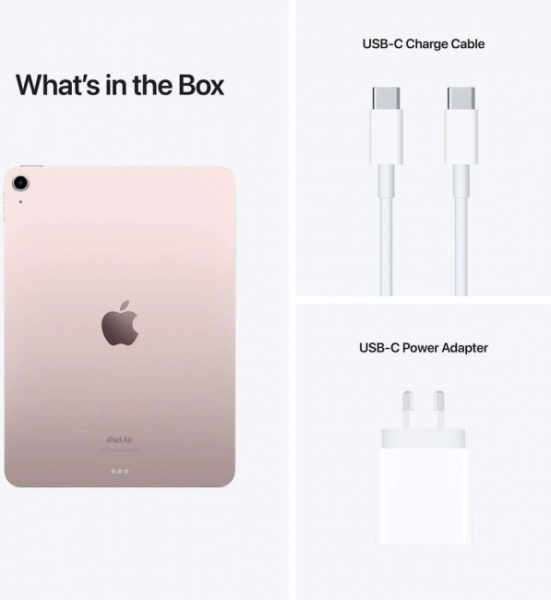 Apple iPad Air 2022 5G 256GB (розовый)