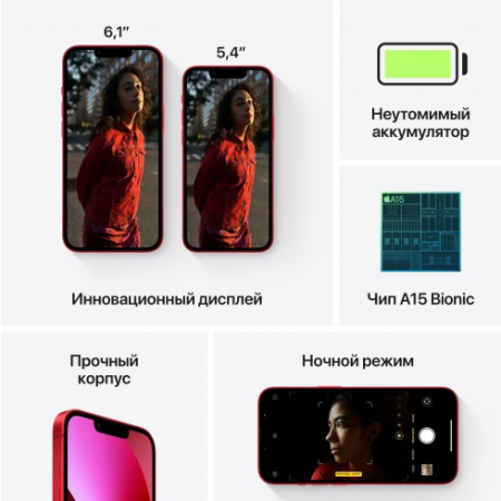 Apple iPhone 13 256Gb Red (MLP63)