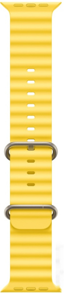 Apple Watch Ultra LTE 49 мм (титановый корпус, титановый/желтый, ремешок из эластомера)
